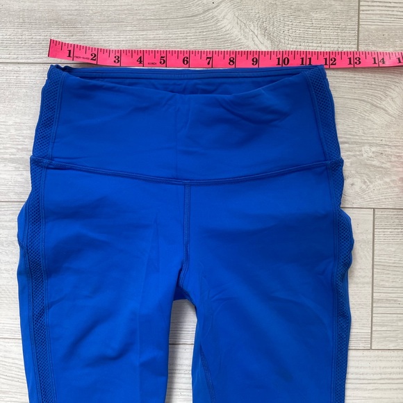 Lululemon Hit it 21" Crop Legging Cerulean Blue Women’s SZ 4 - Picture 8 of 9